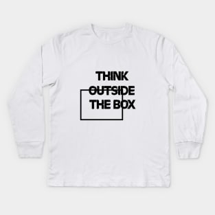 Think outside the box Kids Long Sleeve T-Shirt